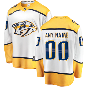 Nashville Predators Trikot Fanatics Branded Auswärts Breakaway Weiß Benutzerdefinierte